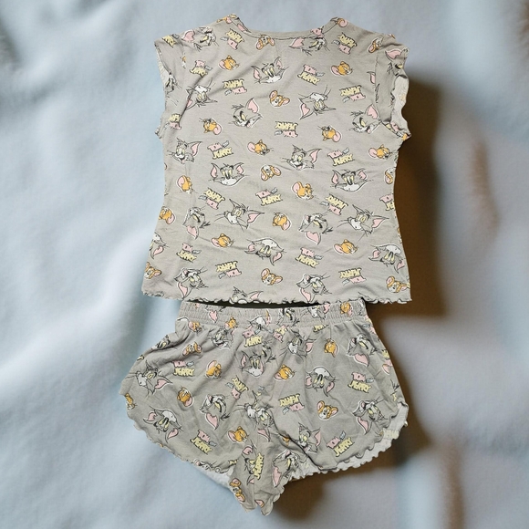 TOM & JERRY Grey Matching Pajama Set. Size S. EXCELLENT CONDITION! - Picture 5 of 5